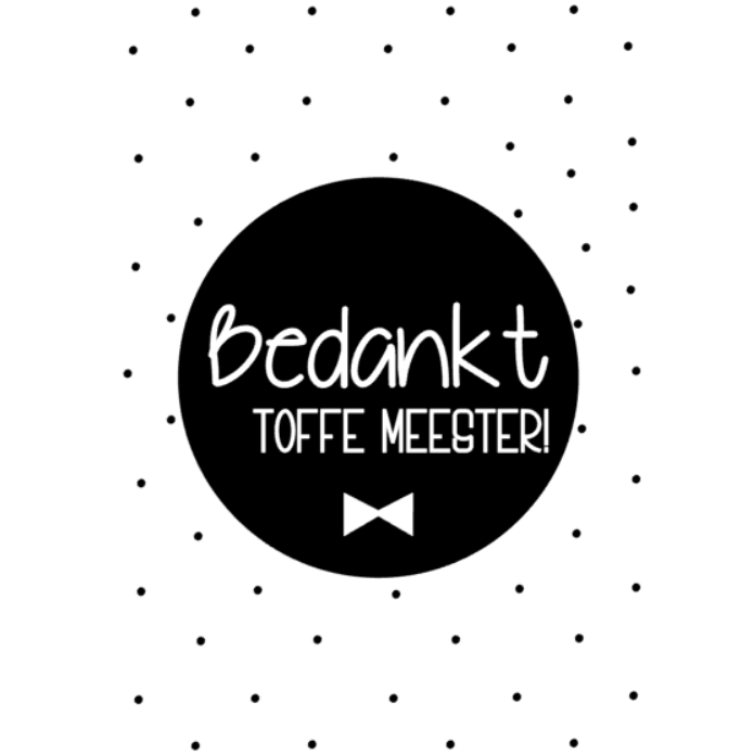 Karte Danke netter Meister