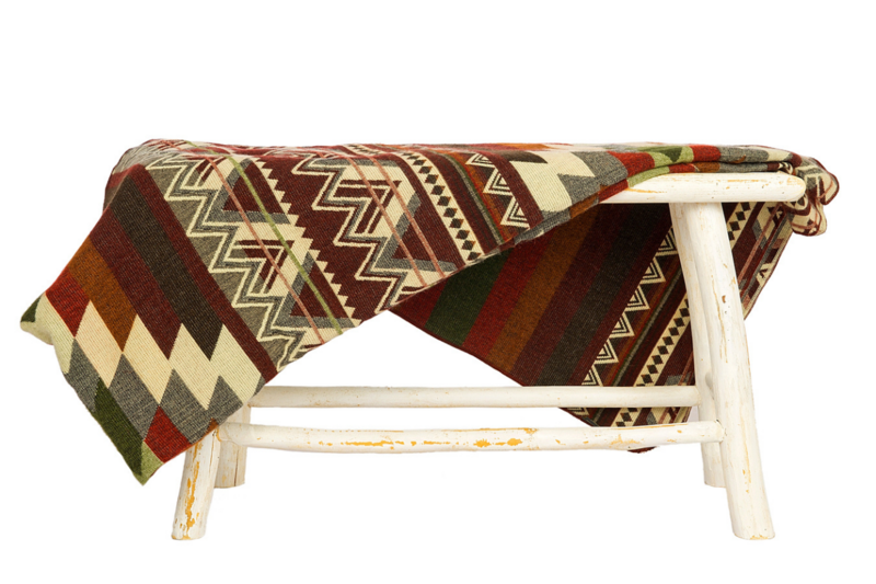 Ecuadorian alpaca blanket | native blanket | Antisana Green