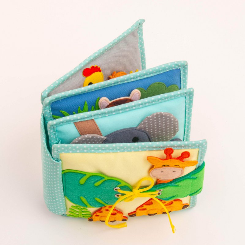 Jolly Jungle - 6 page mini quiet book