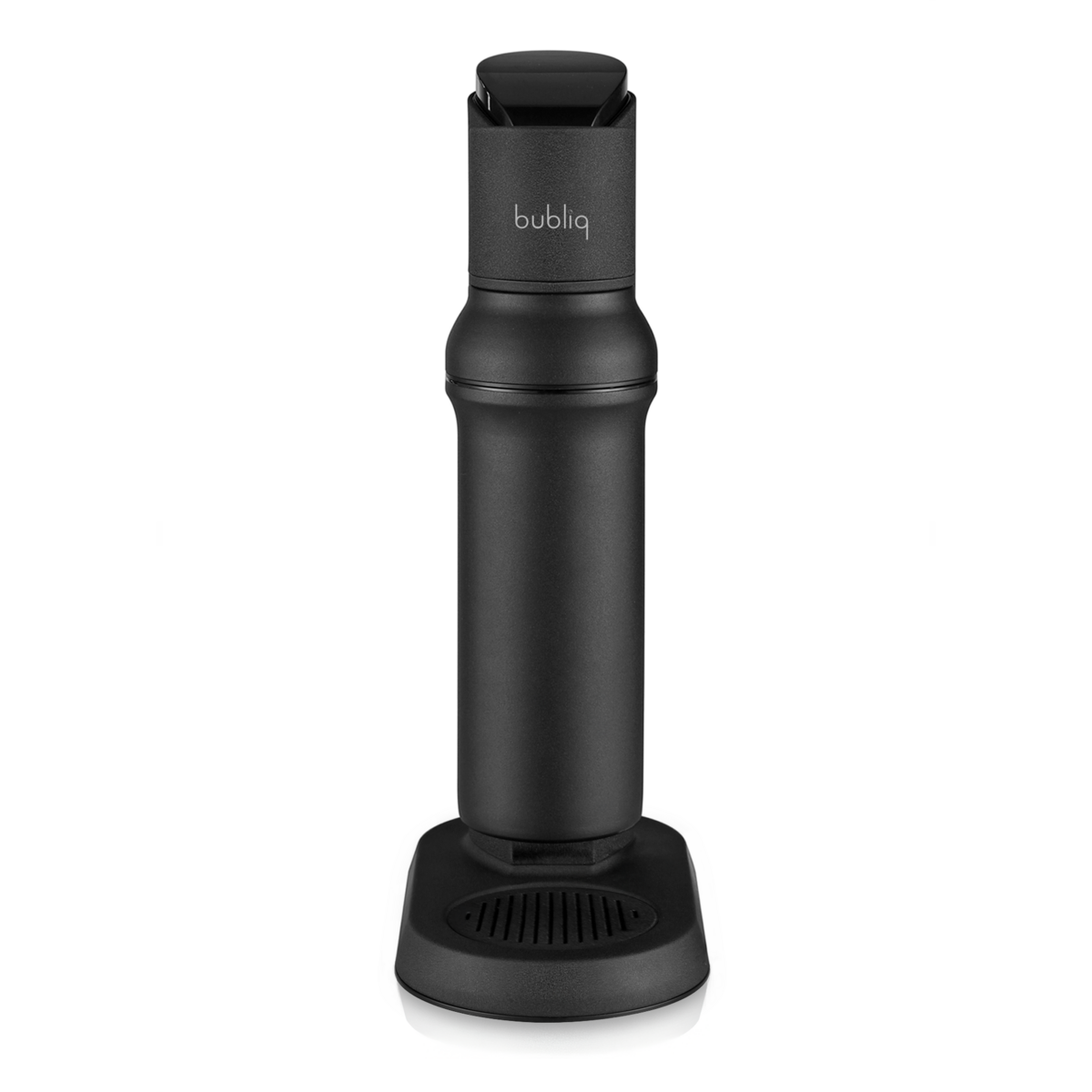 Matte black bubliq glass carbonator - Sparkling water maker 