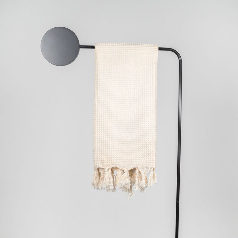 Handwoven Wafflepiqué Towel | Ecru