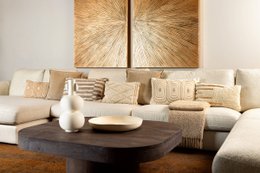 Dutch Decor DUUK - Cushion 30x50 cm - Tofu - beige with gold