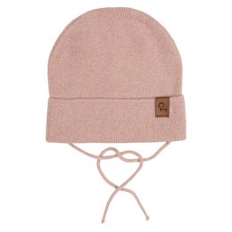 Kids' Knit Baby Beanie with Strings Merino & Cashmere
