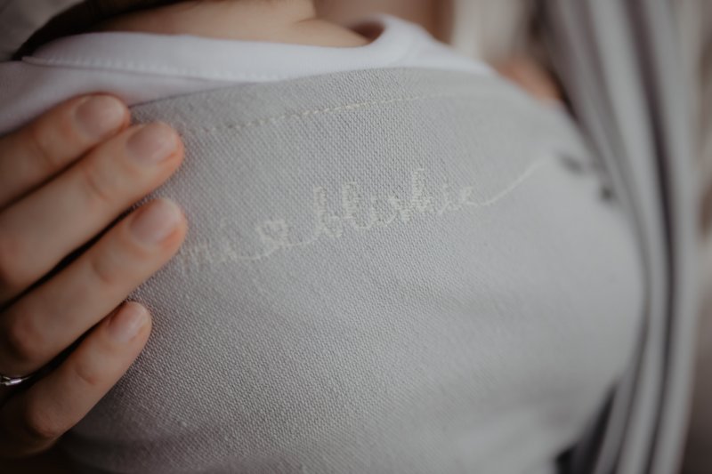 Eco Babywearing vævet wrap Grå Minimalistisk