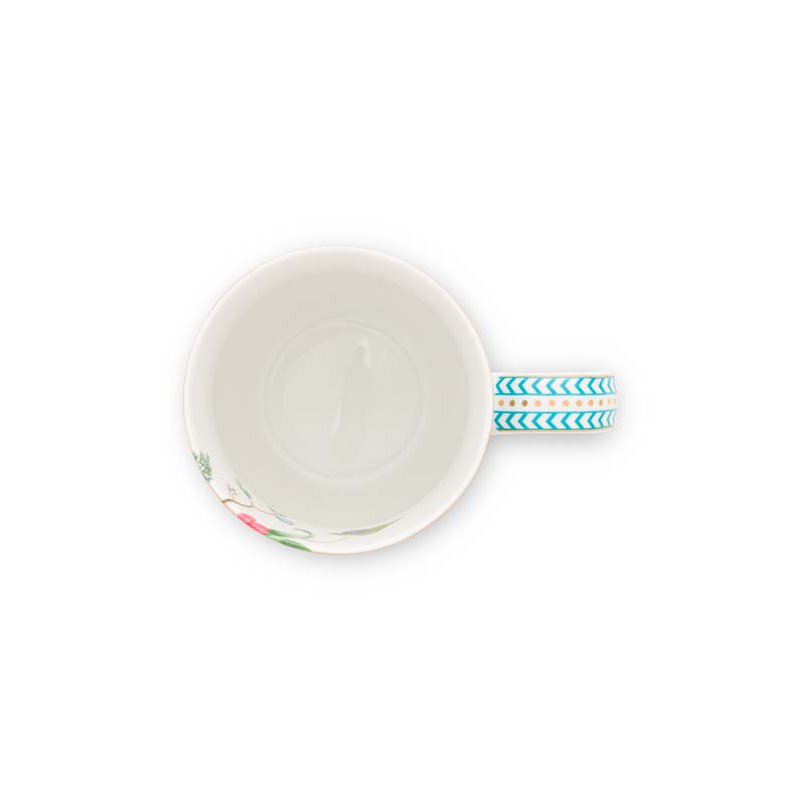 Set/2 Mugs Small Jolie Flowers Blue 145ml