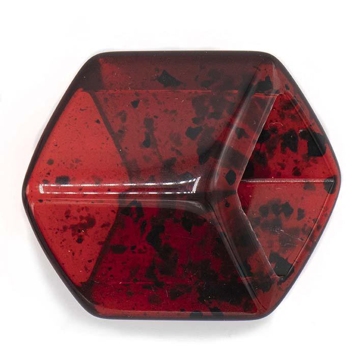 Percha cubo Lucide Rojo, transparente