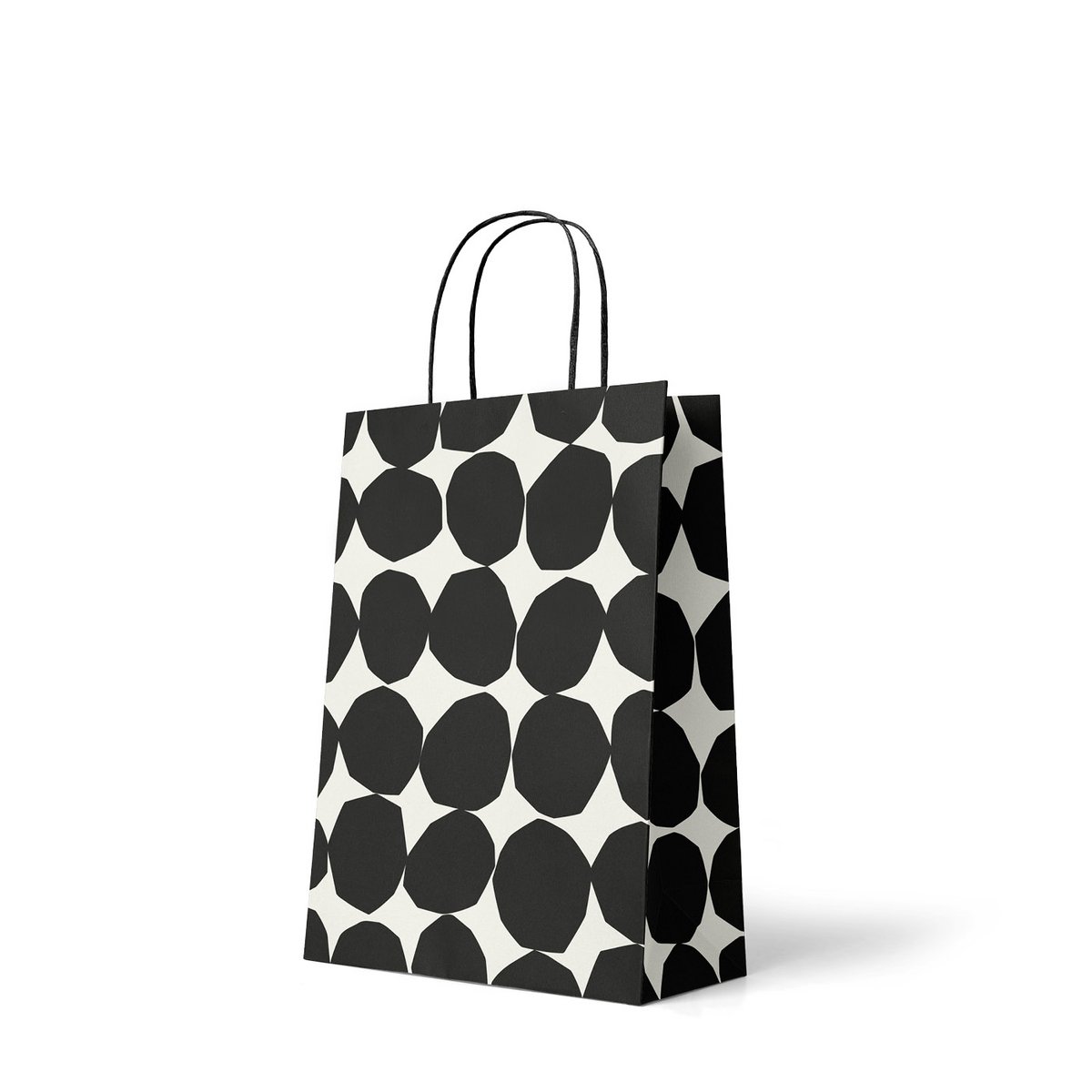 zwart/wit Medium - 24+9x32cm