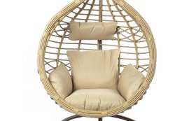 HÆNGENDE LÆNESTOL SYNTETISK RATTAN 90X70X110 120kg MA MB161055