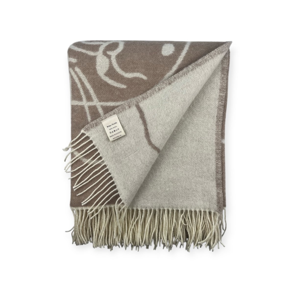 Plaid de chat ludique - 100% nz laine