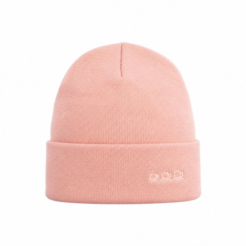 K5001AZ | ORTLES - Unisex Cap in Tubular Stockinette Knit Made in Italy. Antique pink colour