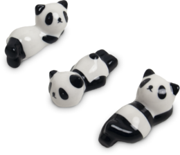 Edo Chopstick stones, Panda, 5,5cm, porcelain, mix van 3 designs