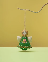 Angel with easter eggs