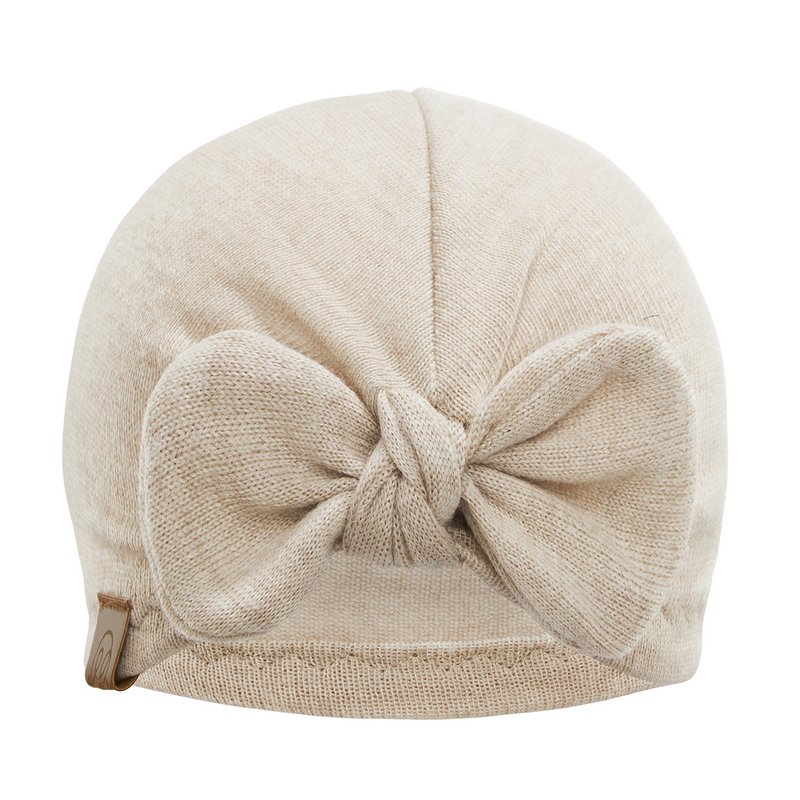 Turbante bebé merino - beige