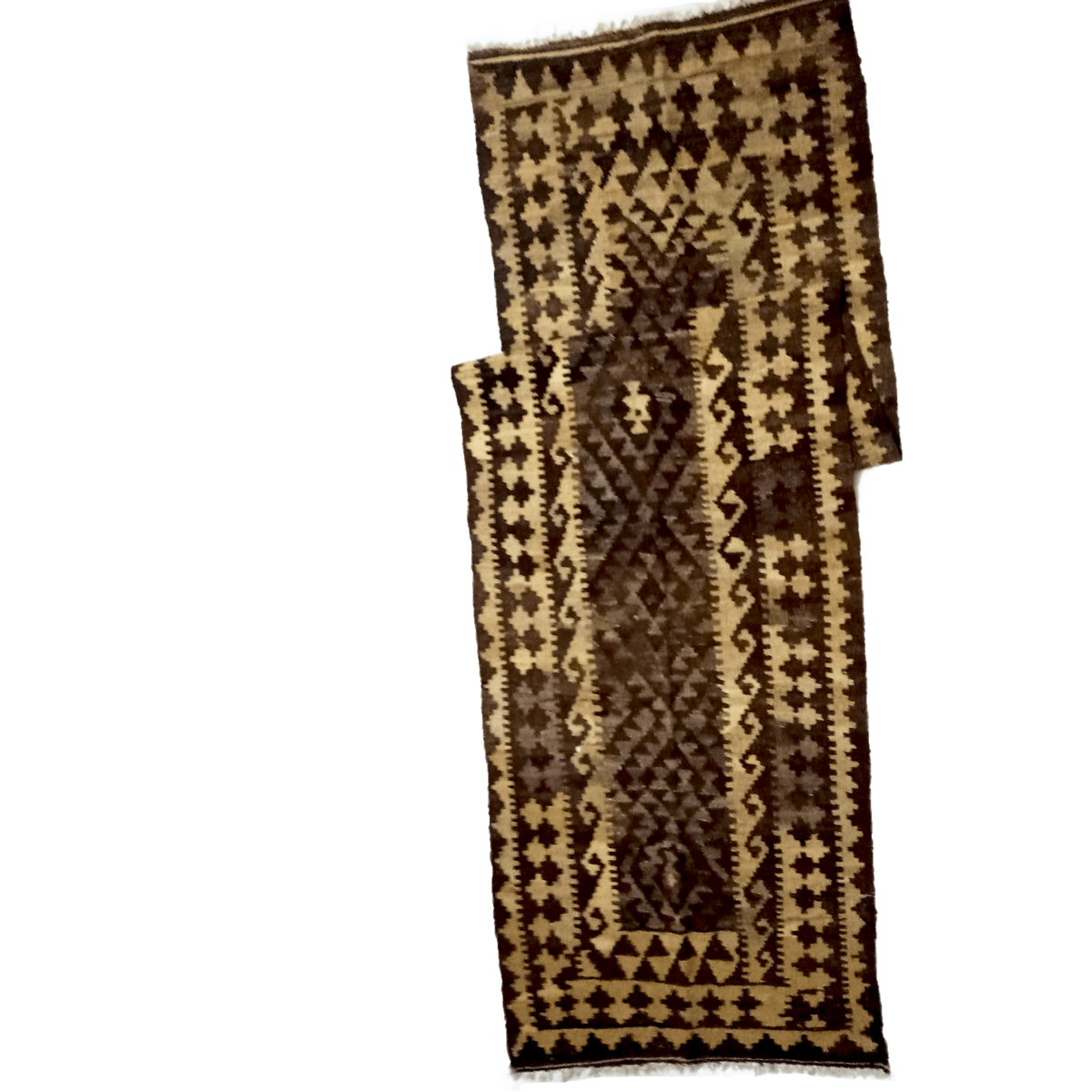 Runner Kilim di mais d'orzo antico