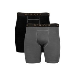 Herre Merino 160 boxershorts 2-Pack Perfekt grå/sort