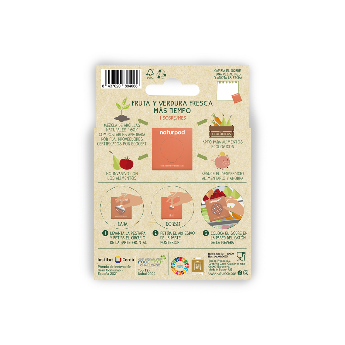 Naturpod 1 month SPANISH pack