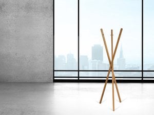 Garderobenständer mia, 3 Stäbe, in 3 Holzarten erhältlich