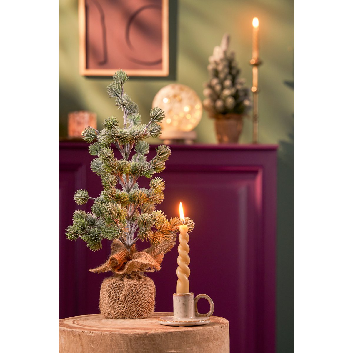Decoratieve kerstboom  Groen