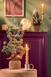 Decoratieve kerstboom  Groen