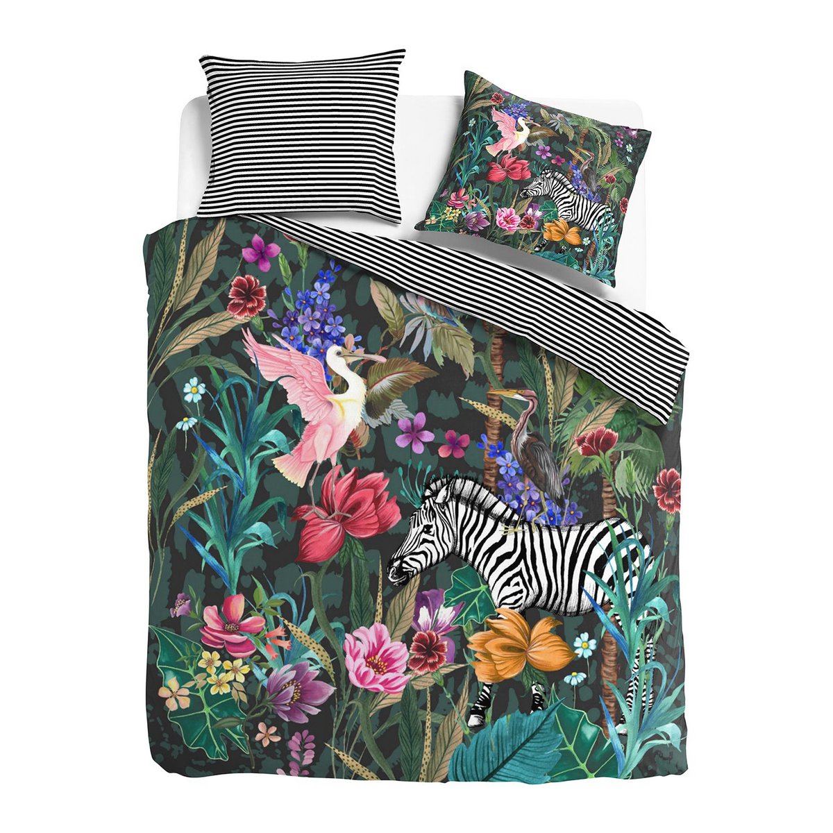 Melli Mello Jungle Fever Dekbedovertrek | Tropisch Botanisch | Katoensatijn