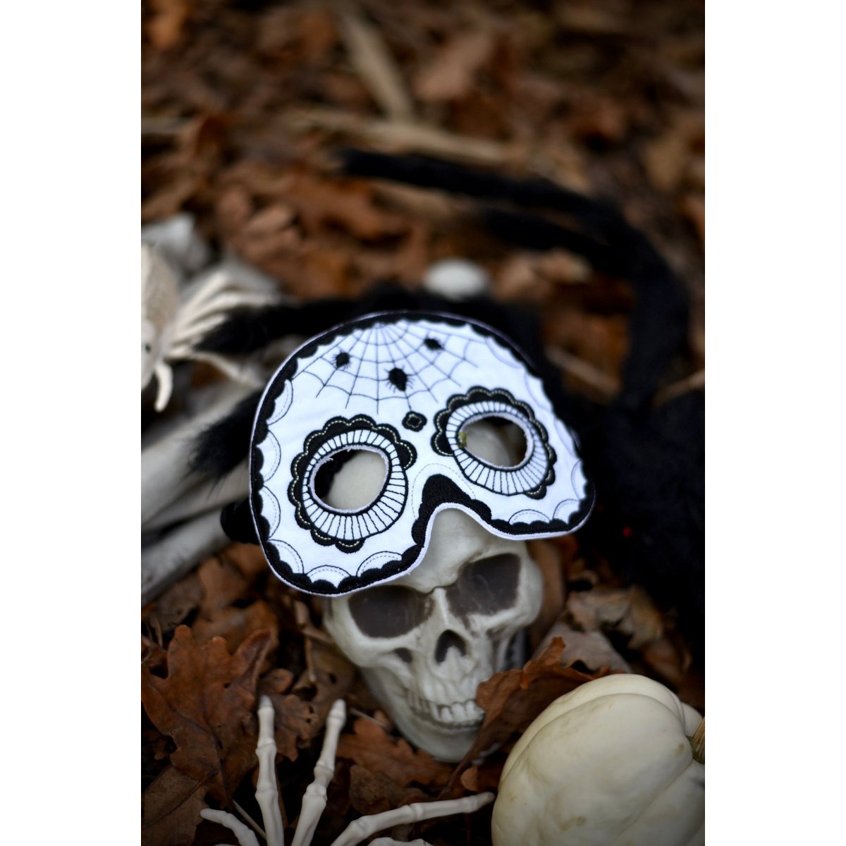 Skull mask "Black Halloween"