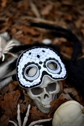 Skull mask "Black Halloween"