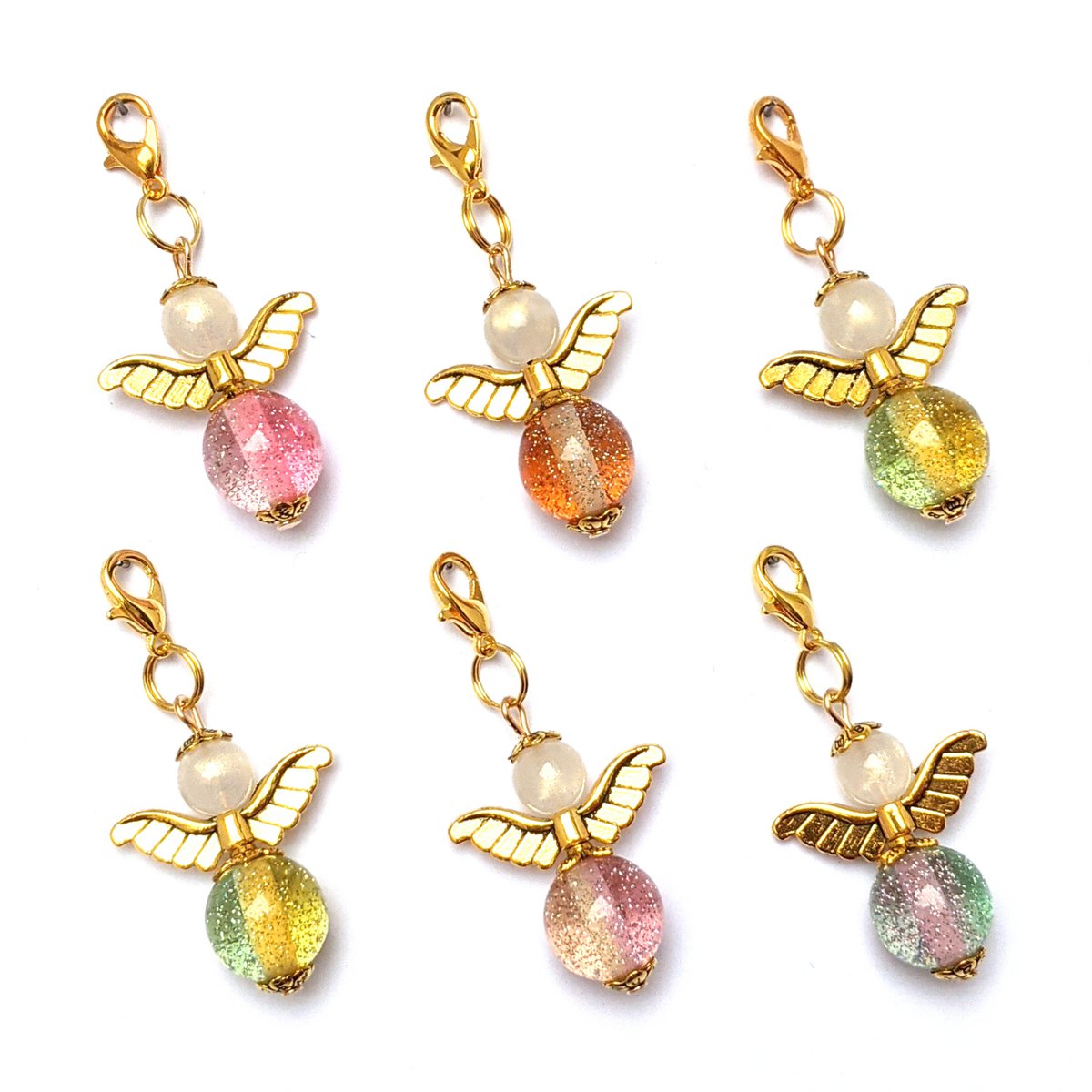 Keardian Angel "Hilda" Keychain, set de la série 6, de couleur or