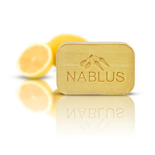 Jabón Nablus Jabón de aceite de oliva orgánico limón, 100g