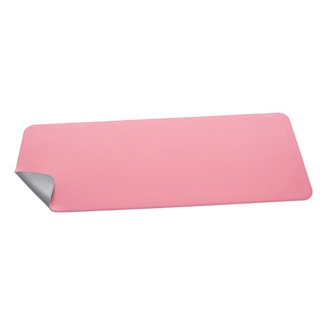 Onderlegger oprolbaar Sigel roze-zilver, 800x300x2mm imitatieleer, dubbelzijdig