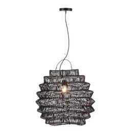 LOFTSLAMPE 55X55X60/200 SORT RATAN TH7984900