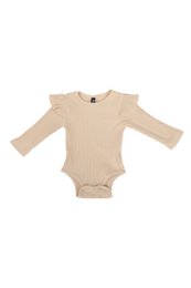 Ravies - Ruffle Romper - Beige
