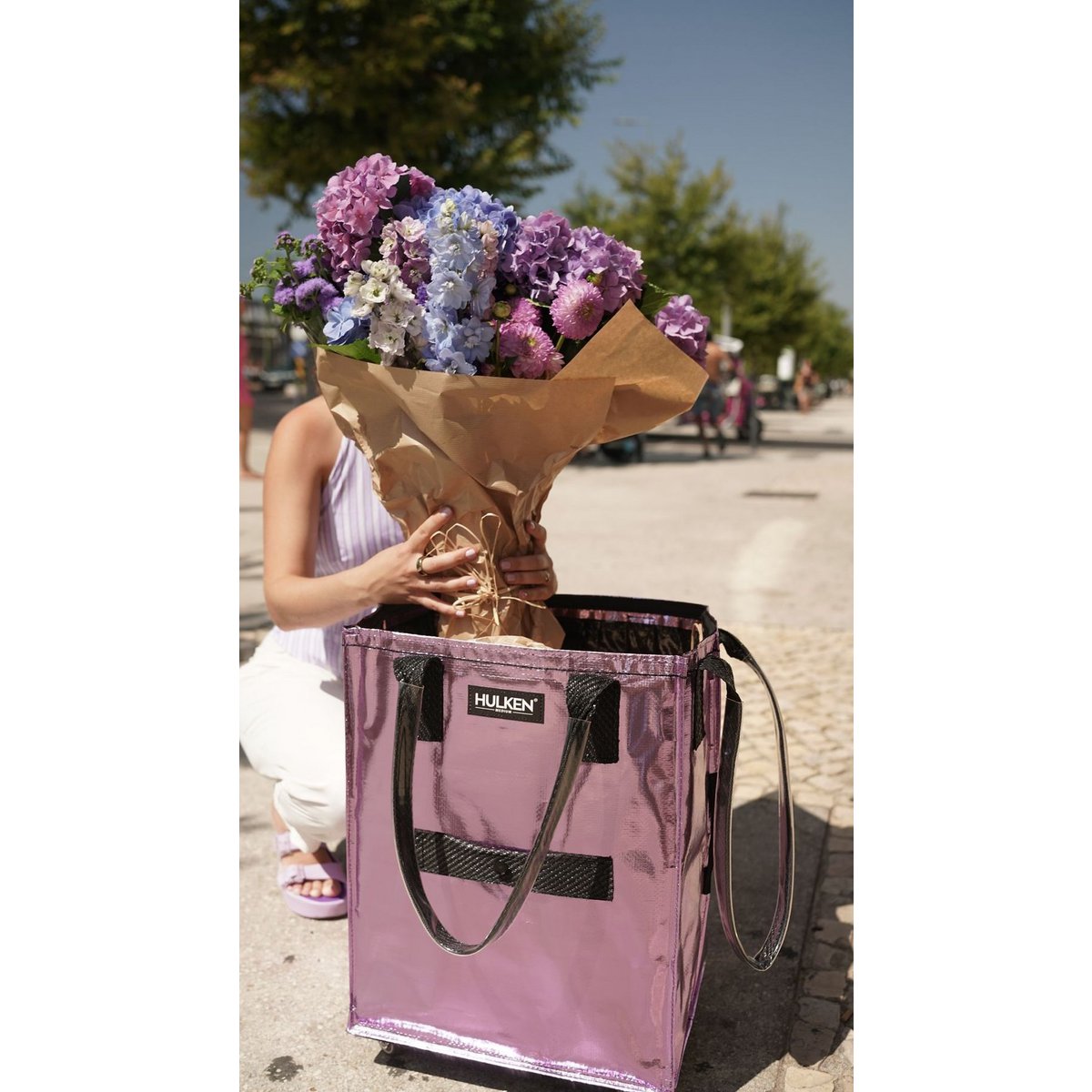 Hulkenbag Medium Lilac mit integriertem Bezug