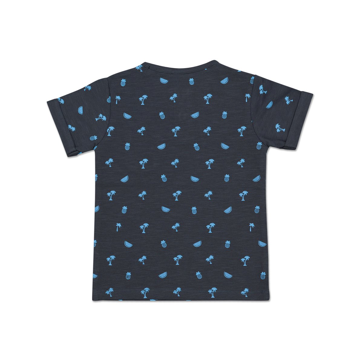 Camiseta Bebé "Noches Azules" (Estampado Tiburón/Pez)