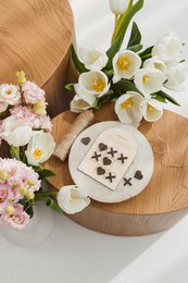 Natural Personalized Wooden Wedding Favor - Custom Tic Tac Toe Game - Rustic Wedding Keepsake Gift| Personalized Wooden Wedding Favor