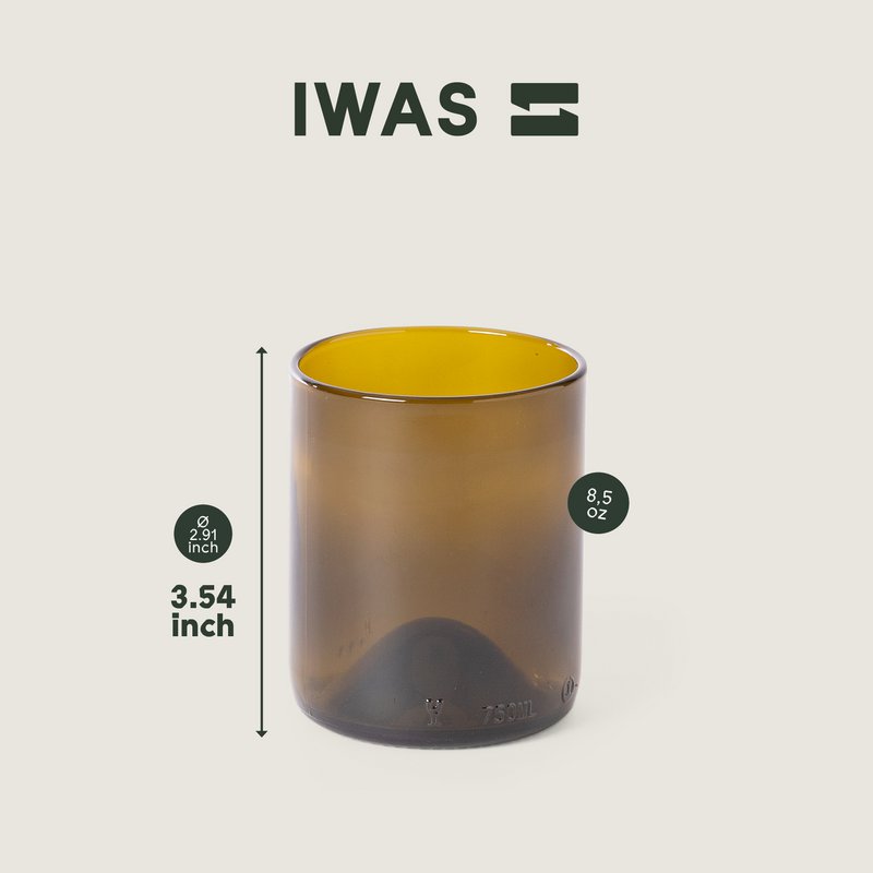 Drikkeglas Oliven - Kort (sæt med 6)