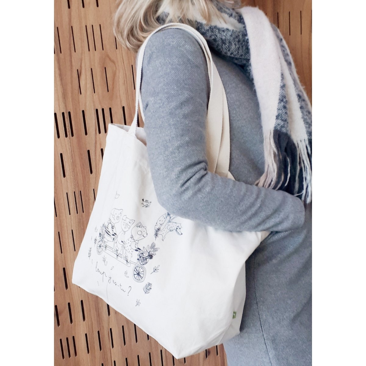 Torba naturalna 3 Little Pigs 100% bawełna organiczna z certyfikatem Control Union