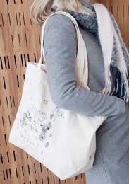 Natural bag 3 Petits Cochons 100% organic cotton certified Control Union