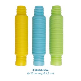Flexi Tubes, set van 3 stretchtubes, Ø 4,5 cm