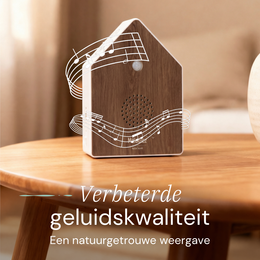 Melodiez Deluxe - Coffret Incl. Piles et 5 sons naturels d'oiseaux, d'océan, de grillon et de jungle - Bird Sound House avec capteur