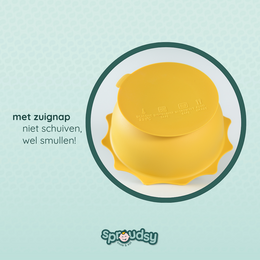 Baby bowl with suction cup – Clouds