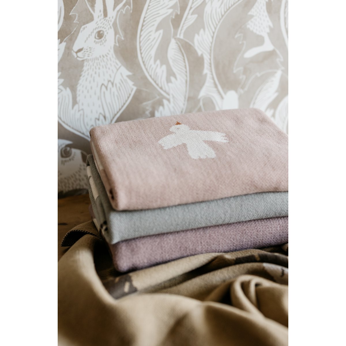 Mini Blanket Hedgehog, Brown, Khaki