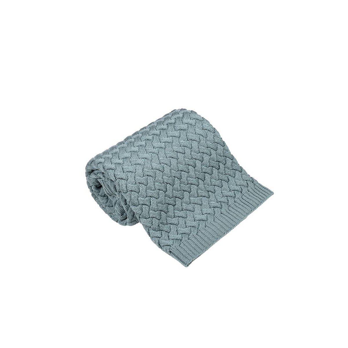 FLUFFY babytæppe – 100 % merinould – salvie