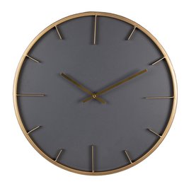 Wanduhr Ø 45 cm Graue MDF-Wanduhr