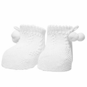 iN ControL 1pack JACQUARD newborn sokjes met pompoms