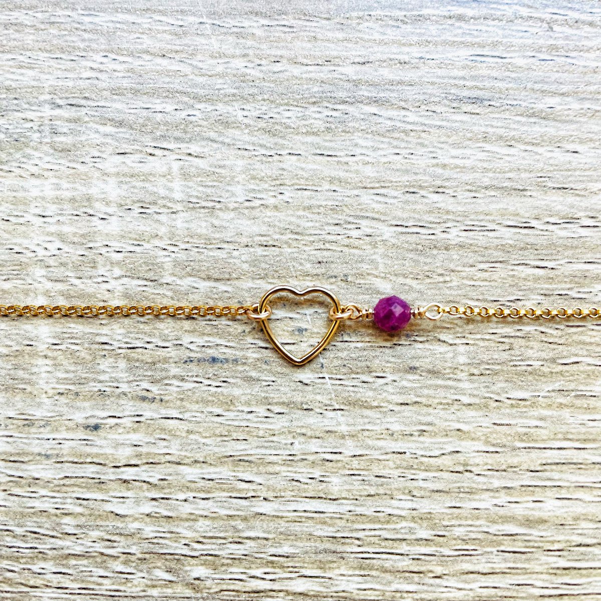 Brazalete de piedra natal de mi corazón