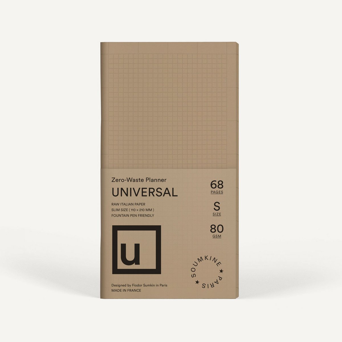 Zero-Waste Planner "Universal". Slim (regular) size — Brown Sugar Color