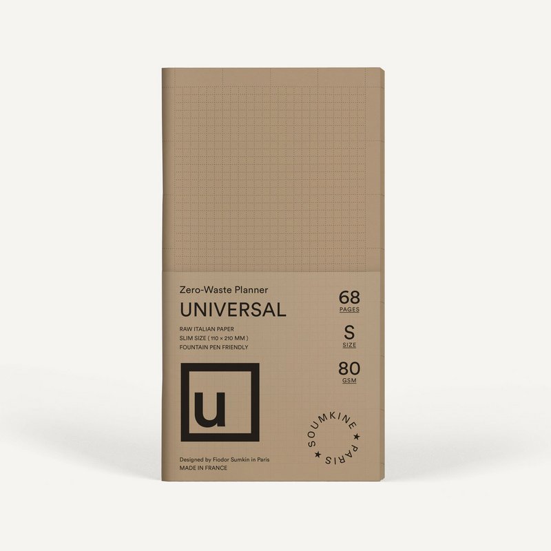 Zero-Waste Planner "Universal" — Brown Sugar Color