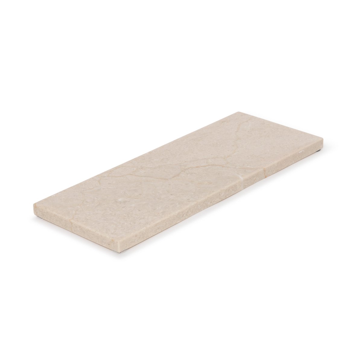 Marble tray rectangle S beige 10x25cm