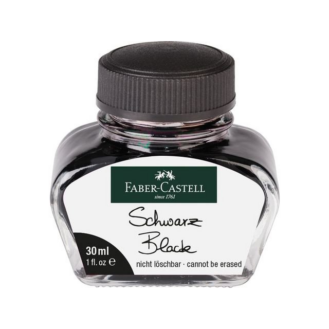 Fountain pen ink FC black bottle 30 ml erasable