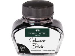 Fountain pen ink FC black bottle 30 ml erasable